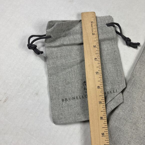 Brunello Cucinelli Set of 2 Dust Bags Small + Medium Lightweight Travel Storage - Picture 3 of 6